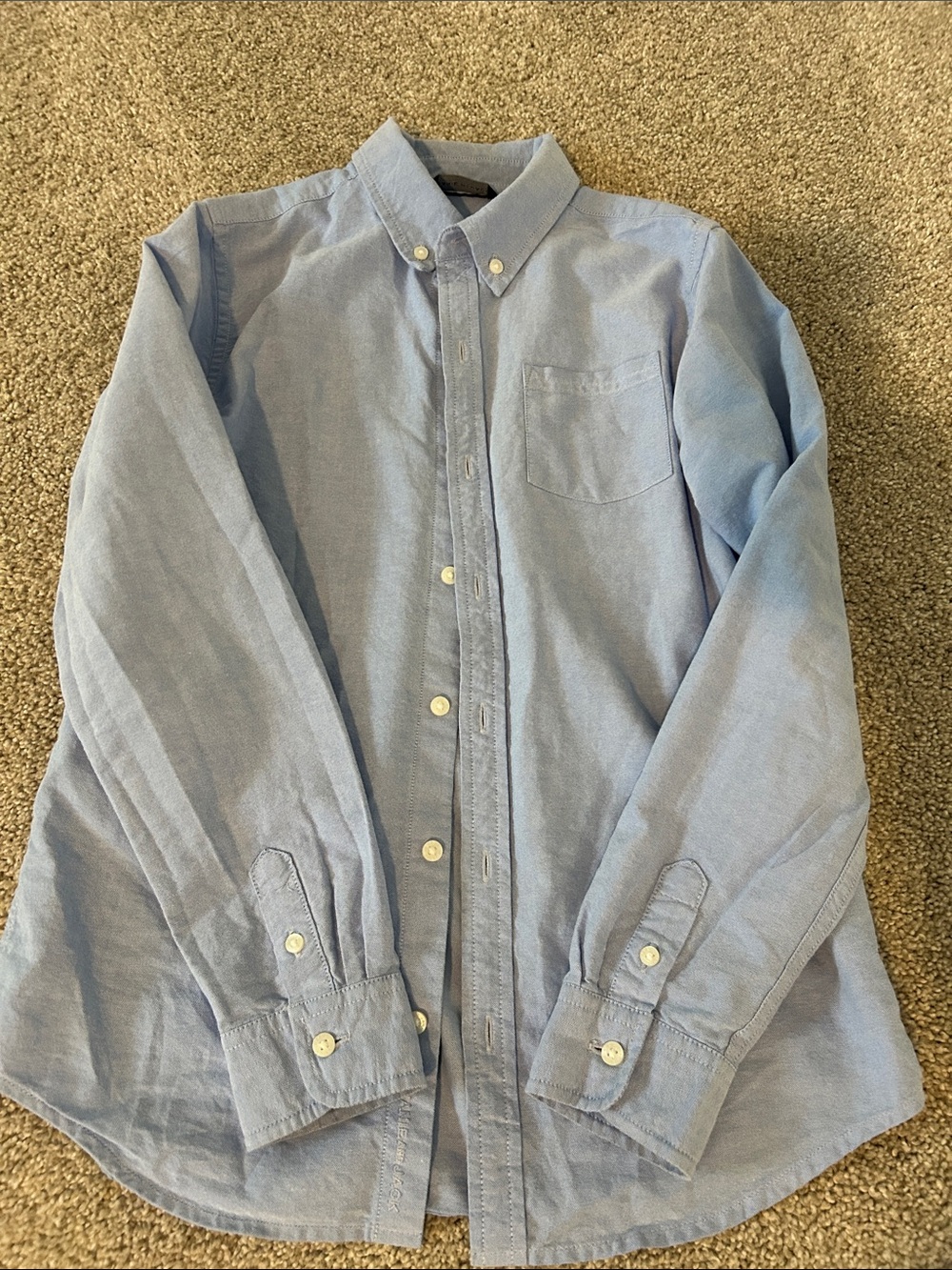 Janie and Jack size 12 boys blue Oxford button down EUC!!